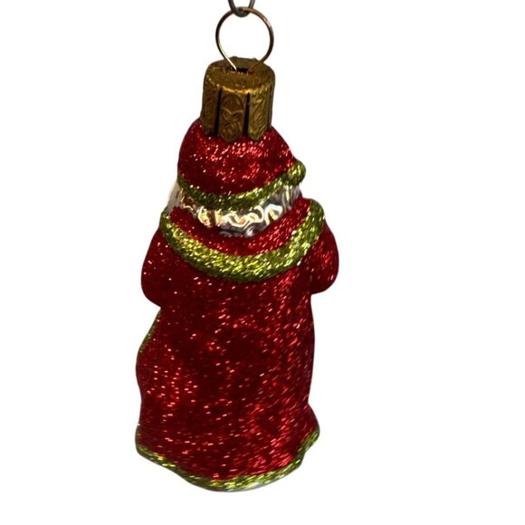 Waterford Holiday Heirlooms Santa Ornaments Set Of 3 Glass 3 1/2 Boxed - Picture 6 of 8